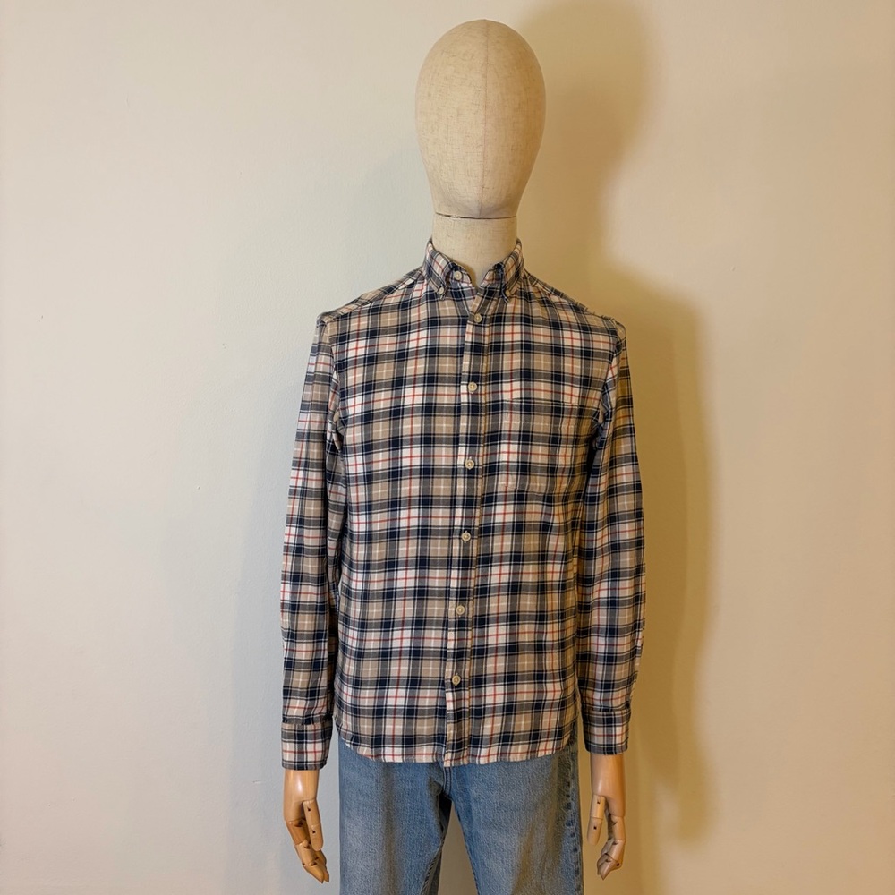 H&M L.O.G.G. Plaid Flannel Button Down Shirt - Regular Fit - XS